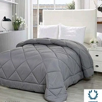 EAlma200 GSM Microfibre Comforter Double Bed for Winter | Luxurious Quilt Blanket Double Bed | Soft Microfiber Qulits AC Comforters | Size 100X90 Inch  Grey -  Free Size, Grey, Cotton, Pack of1